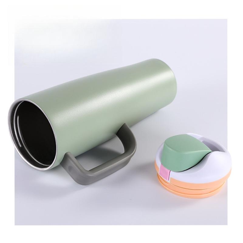 40oz Tumbler with Handle 304 Stainless Steel Vacuum Insulated Cup Portable Outdoor Sports Travel Thermal Mug