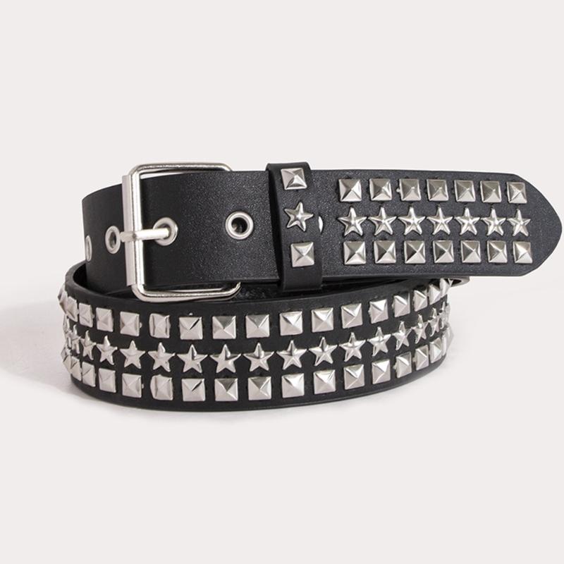 Luxuriöser Breiter Taillengürtel mit Nietenverzierungen für Damen Jeans Rock Dekorationen