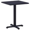 VidaXL Garden Table Black 60x60x75 Cm