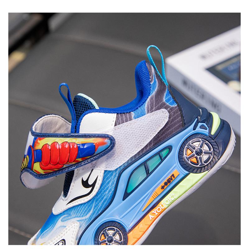 Children's Basketball Shoes Breathable and Comfortable Boys' Casual Luminous Soft-soled Sports Shoes