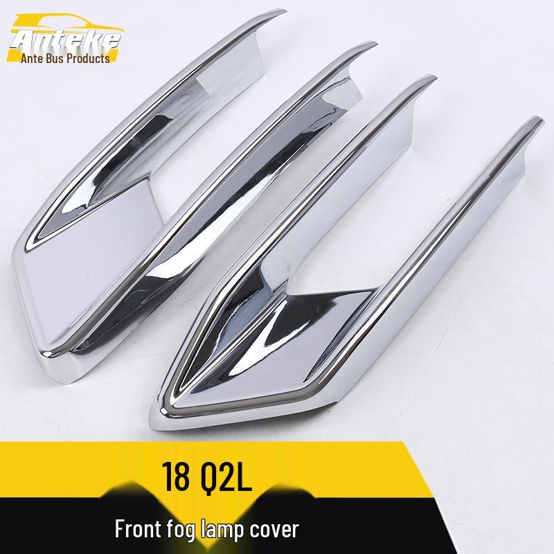 18 Q2L Front Fog Light Decorative Cover - Electroplated Frame Sticker for Q2L Car