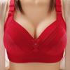 High End Plus Size Thin Cup Without Steel Rim, Beautiful Back Underwear, Comfortable Adjustment, Breathable, Sweat Absorbing, Mom's Bra