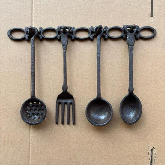 Set Decorazione da Parete in Ghisa Vintage - Tema Caffè Giardino (4 pezzi)