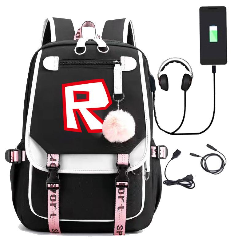 Game Merchandise Usb Charging Men S And Women S Backpack Middle School Bag Large Capacity Computer Bag backpack