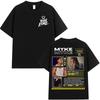 2026 New Release Rap Artist Myke Towers World Tour Pattern TShirt for Men HipHop Fashion ShortSleeved TShirt Men pure cotton