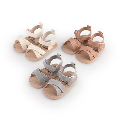 Unisex Baby Sandalen: Weiche Sohle, Atmungsaktiv, Klettverschluss für Kleinkinder von 0-1 Jahr