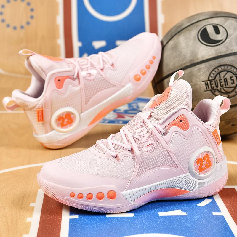 Basketball shoes men's high-top breathable casual junior high school sports boys and girls teenagers primary and secondary school students runnin