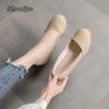 2026 Spring Summer Wedges Comfortable Women's Casual Shoes Breathable Linen Espadrille Pumps Slip-on Daily Wear Shoes Size 34-42