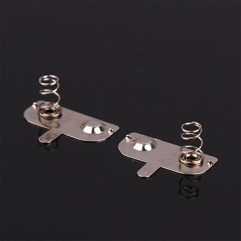 10Pcs Spring Sheet12*10/12Mm Contact Sheet Aa Battery Box Positive And Negative Sheets 0.3Mm Iron+Nickel Plating Aa Battery Spring