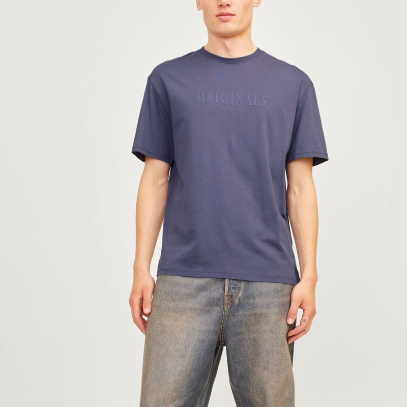 Tee shirt coton frederiksberg col ras de cou manches courtes Homme JACK & JONES