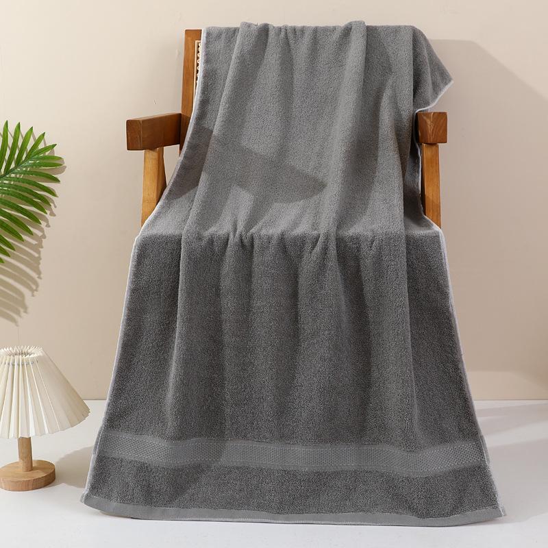 

1 шт. Банное полотенце из 100% хлопка с геометрическим рисунком - 27,6x55,1 дюйма, Ультрамягкое и высоко впитывающее, Дизайн в полоску светло-голубого и белого цвета, Идеально для дома 70*140