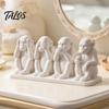 Moderne Innentischdekorationen 3D-gedrucktes Orang-Utan-Ornament, Schreibtisch-Gorilla-Figur, Kreative Affenstatue ohne einzigartiges Teezimmer-Ornament