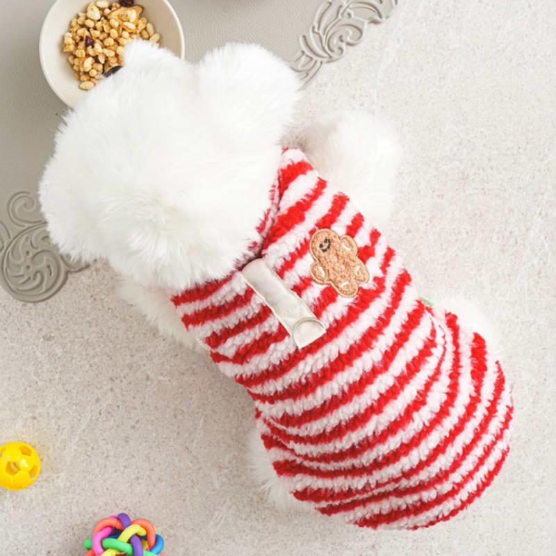 [Animal de companie] Vestă cu dungi Pogle M Roșu