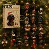 Decorazione per Albero Cucciolo Carino 2026 Calendario dell'Avvento Bassotto con 24 Decorazioni Acriliche 2D Uniche, Decorazione Festiva da Appendere per Natale Scatola Conto alla Rovescia