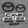 ABS Emblem for Mazda CX-5 2017-2021Logo Car Front Grille Trunk Steering Wheel Rear Tailgate Badge Decal Creative Modfication