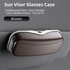 Universal Premium Car Visor Glasses Case ABS Anti-Scratch Auto Sunglasses Organizer Stable Storage Car Sunglasses Holder Vehicle