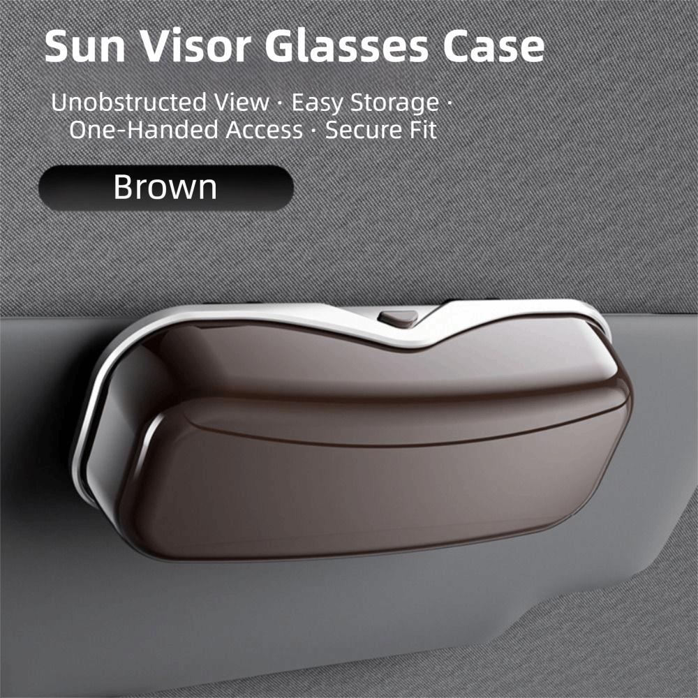 Universal Premium Car Visor Glasses Case ABS Anti-Scratch Auto Sunglasses Organizer Stable Storage Car Sunglasses Holder Vehicle