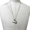 Great HERMES Necklace Talisman Pegasus Chain Silver Mens Used