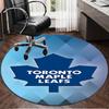 1PC Toronto Leafs Hockey Round Rug, Non-slip Chair Mat, Home Decor, Circle Carpet Perfect for Office, Bedroom, Living Room,Christmas gift