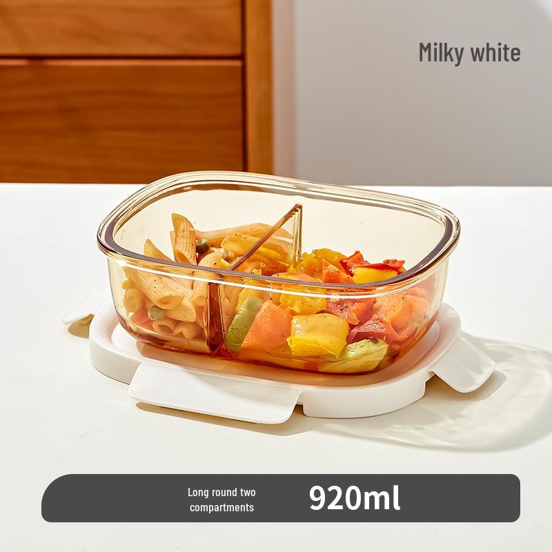 Xilekou Microwave-Safe Glass Lunch and Bento Box for Office & Takeaway