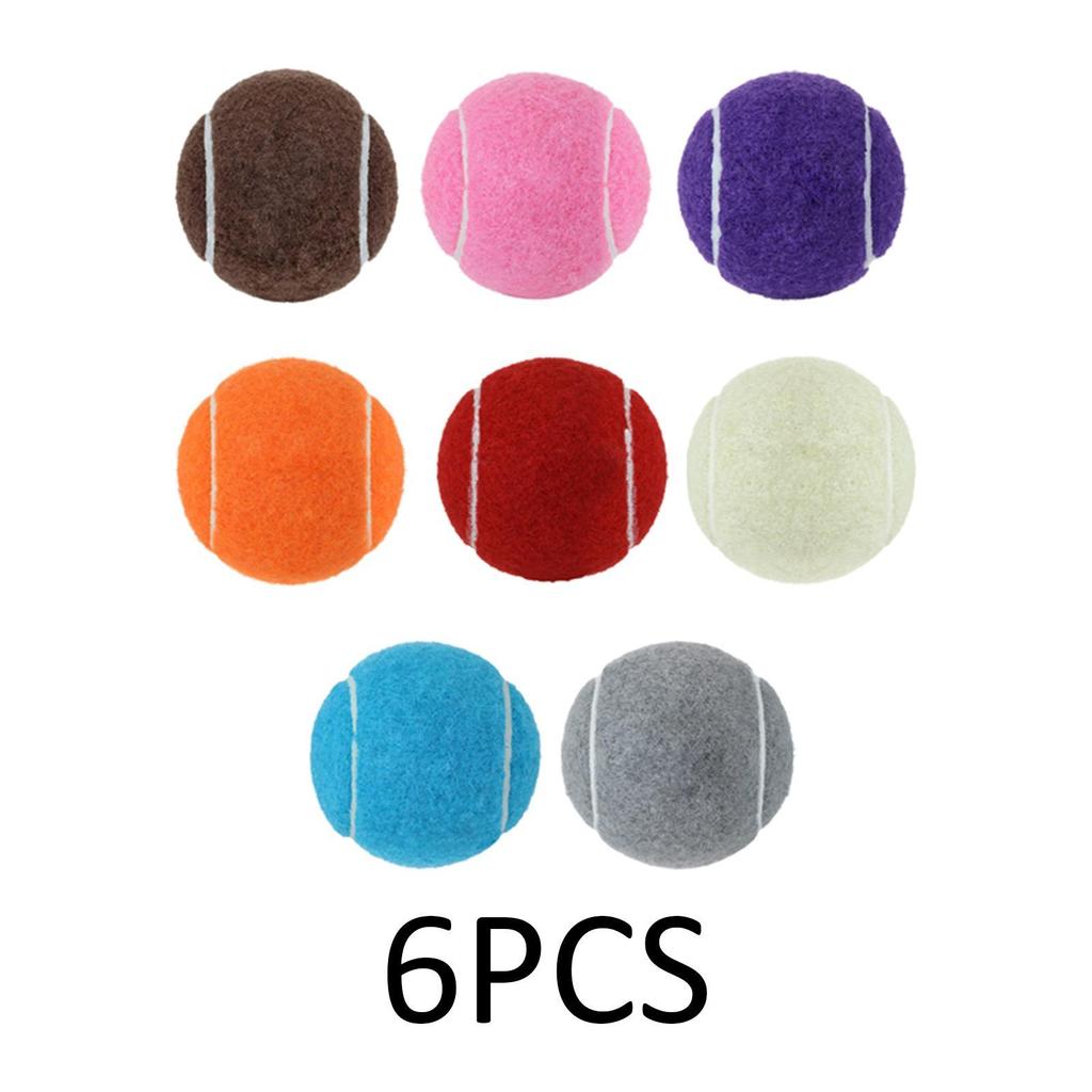 6Pcs Tennis Balls for Beginner Training for Racquet Sports Beginners Outdoor