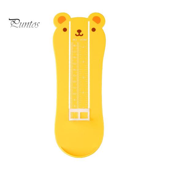 

Измерительный прибор для ног с изображением медведя для младенцев, детей и взрослых, измеритель длины стопы, линейка для измерения обуви, домашний измеритель стопы, точная таблица измерений жёлтый