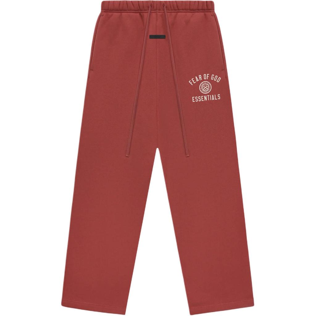 Fear of God Essentials Fleece Relaxed Sweatpants Crimson Herren Unterteile Rot 130HO244326F