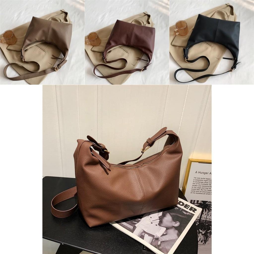 Chic Street Style Pu Tote Bag For Women 2023 Spring Fashion Simple Design Spacious Shoulder Bag