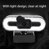 4K USB Plug and Play Webcam with Built in Microphone Lighting for Live Stream Video Call Video Conference Online