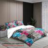 Cute Cat Face Bedding Sets Comforter Not Included Cartoon Animal 3D Printed 3Pcs 100% Polyester Duvet Cover With 2 Pillowcases