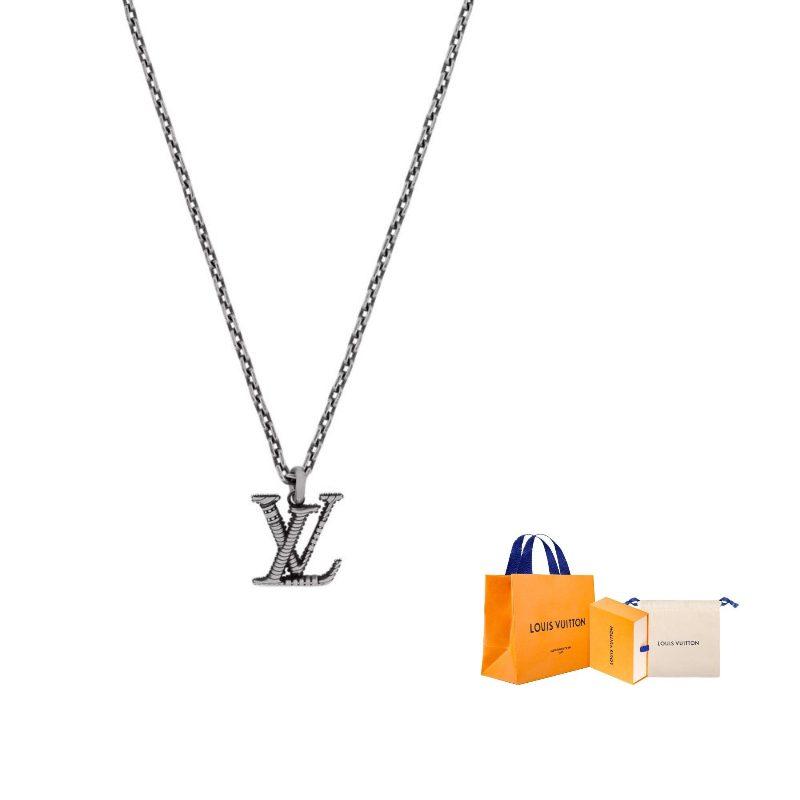 LOUIS VUITTON Sterling Silver Necklaces Men`s