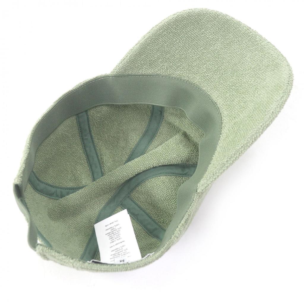 Excellent HERMES Cap Davis Pile Ground Green Cotton Mens M Used