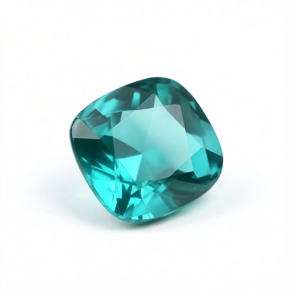 

AAA+ CERTIFIED 10.15 Ct NATURAL Green Garnet Square Cushion Cut Loose Gemstone 11.5 mm approx зелений