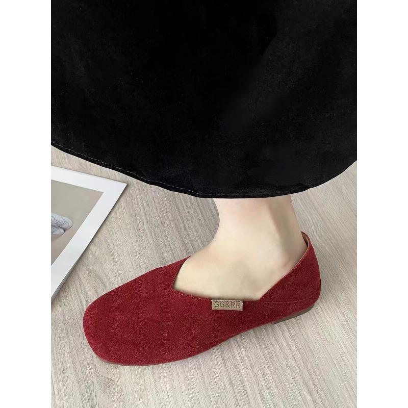 Leather Retro Soft Sole Flat Single Shoes