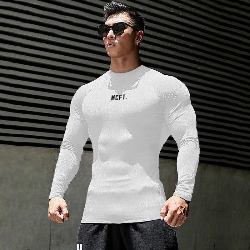 Muscleguys Autumn New Men's Korean Version Casual Pullover Spring and Autumn Fitness Training Clothes