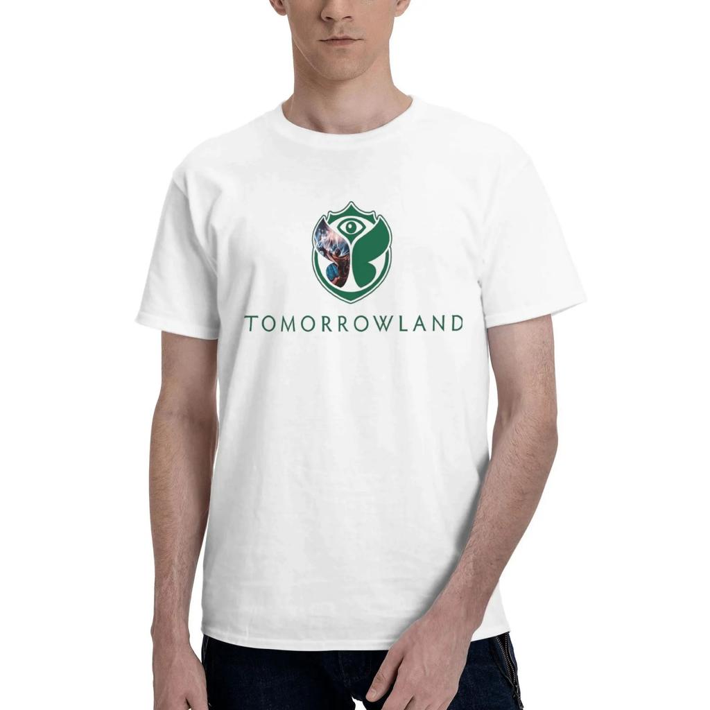 Men's Tomorrowlands Design T-Shirts Cotton Clothing Summer Vintage Short Sleeve T Shirt O Neck Novelty Design Tshirt Plus Size