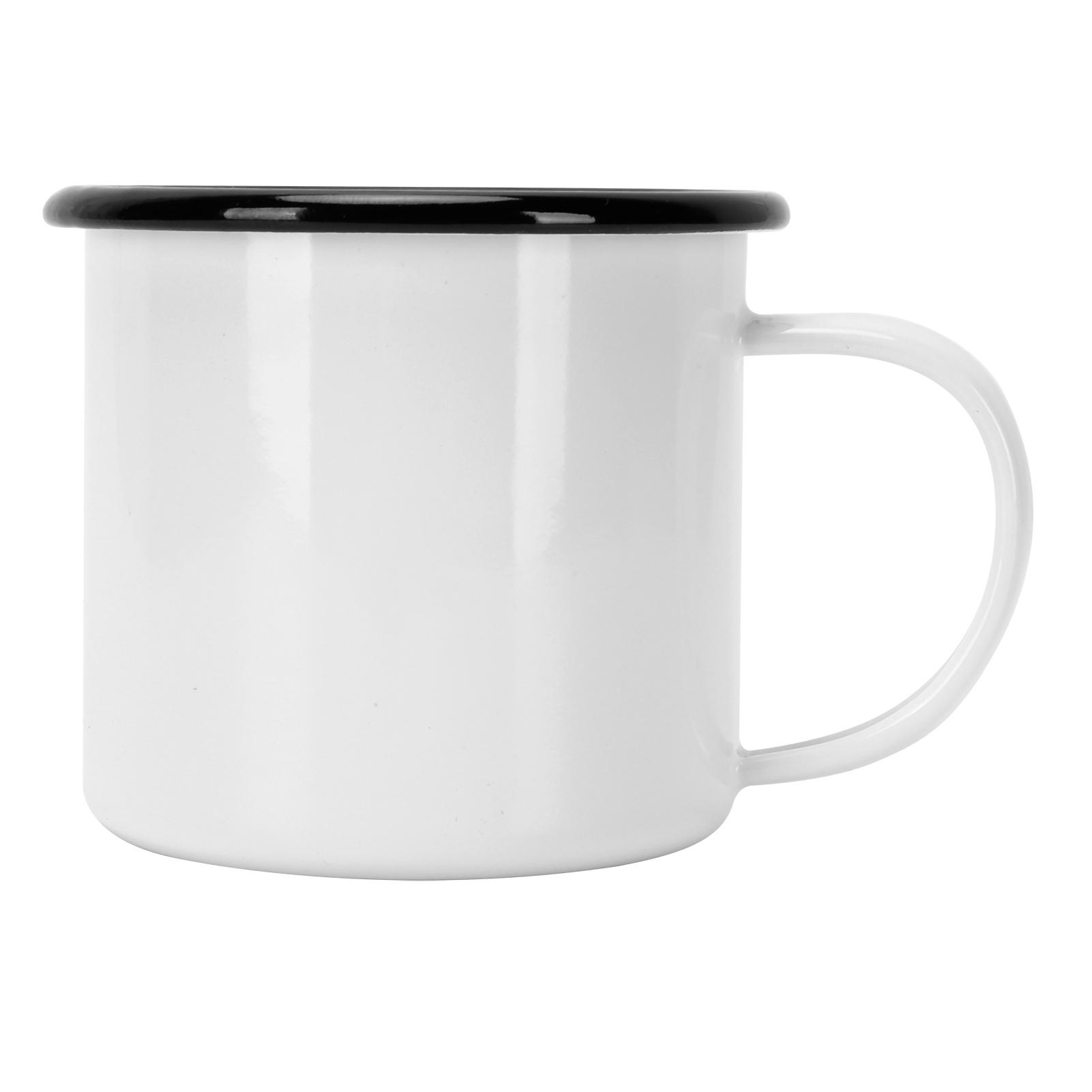 

8cm 350ml Enamel Cup Environmentally Friendly Thickened Water Cup for Coffee Wine Water SuppliesWhite белый