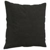 3 Piece Sofa Set with Cushions Black Fabric