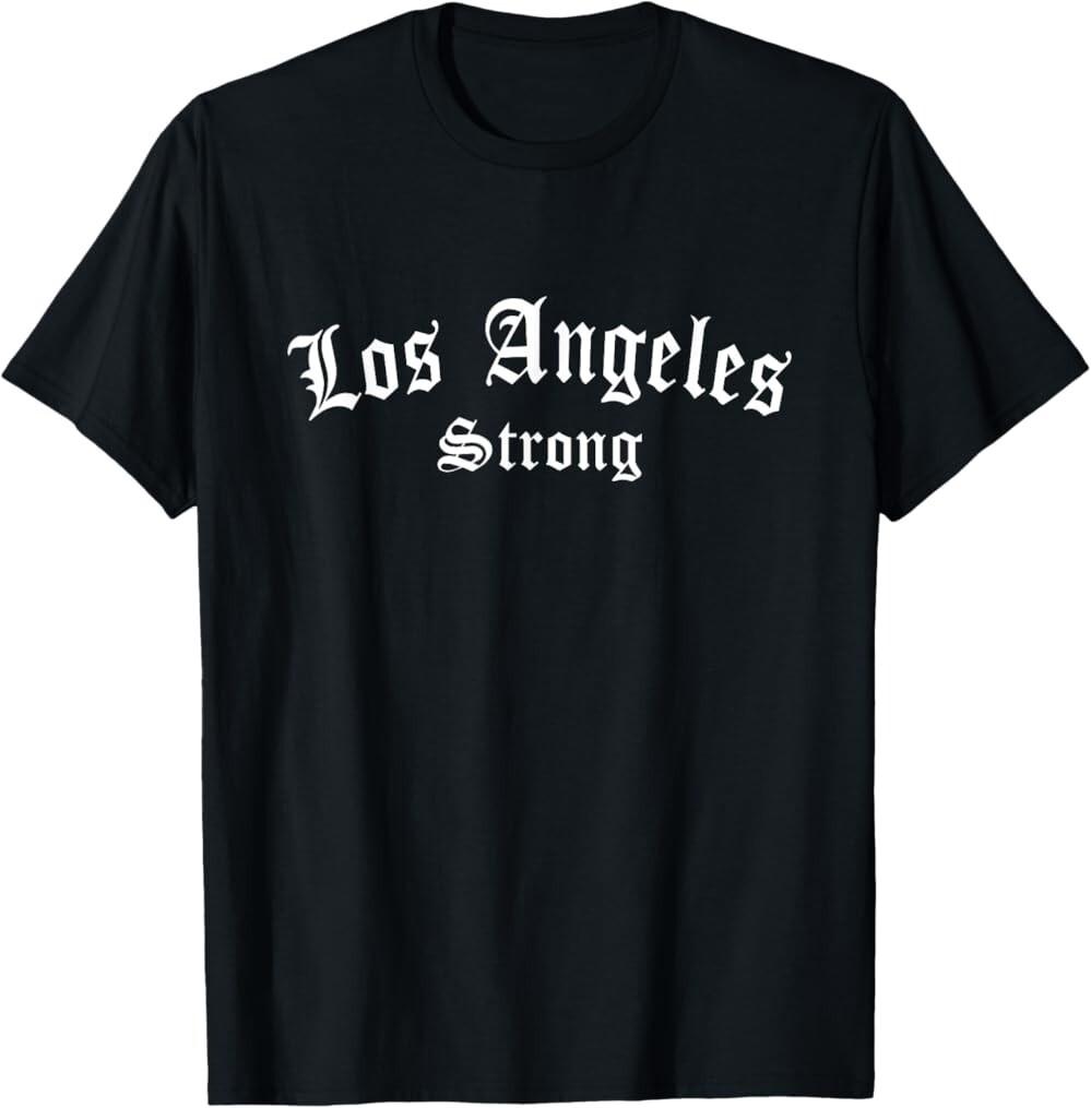 Los Angeles California Vintage We Stand La Strong T-Shirt Unisex Tee XL