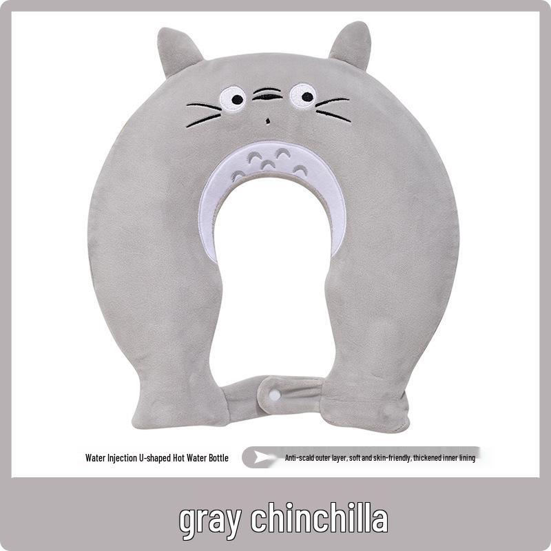 Zhuo Chen U-shaped Shoulder & Neck Hot Water Bag - Thickened, Explosion-proof, Warm Compress for Cervical Physiotherapy