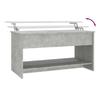 Vidaxl Couchtisch, Beton Grau, 102X50X52,5 Cm