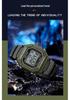 Sanda Multifunktionale Leuchtende Wasserdichte Unisex Quadratische Elektronische Uhr