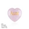 30mm Natural Crystal Rose Quartz Heart Shape Engraved Mother Healing Crystals Palm Stones Ornament Home Decor Family Member Gift