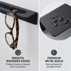 1Pc/2Pcs [Eyeglass Rack] Heavy-Duty Wall-Mounted Eyeglass Storage Rack, Space-Saving Eyeglass Display Rack |   Black Powder Coating, Suitable