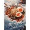 Japon Yemeği Ukiyo-e Ramen Kasesi Dondurma Okyanus Dalgası Duvar Sanatı Poster Tuval Tablo Duvar Sanatı Resimleri Ev Oturma Odası Dekoru