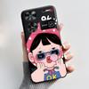 Cute Case For ZTE Nubia Z60 Ultra 5G Capa Fundas Printing Shells Protective Back Cover Soft Silicone Cartoon Black Casing Coque