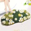 Floor Moss Carpet Cartoon Flower Print Thick Great Water Absorption Non Slip
