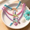 Ornaments Bohemian Resin Beaded Necklace Sea Series Beach Beaded Necklace  Holiday