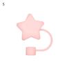 1PC Creative Reusable Silicone Straw Plug Splash Proof Drinking Dust Cap Dust-proof Straw Tips Cover Cup Accessory Kitchen Tool