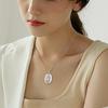 Suplight Virgin Mary Necklace, Popular Silver Miraculous Medal Pendant for Men and Women